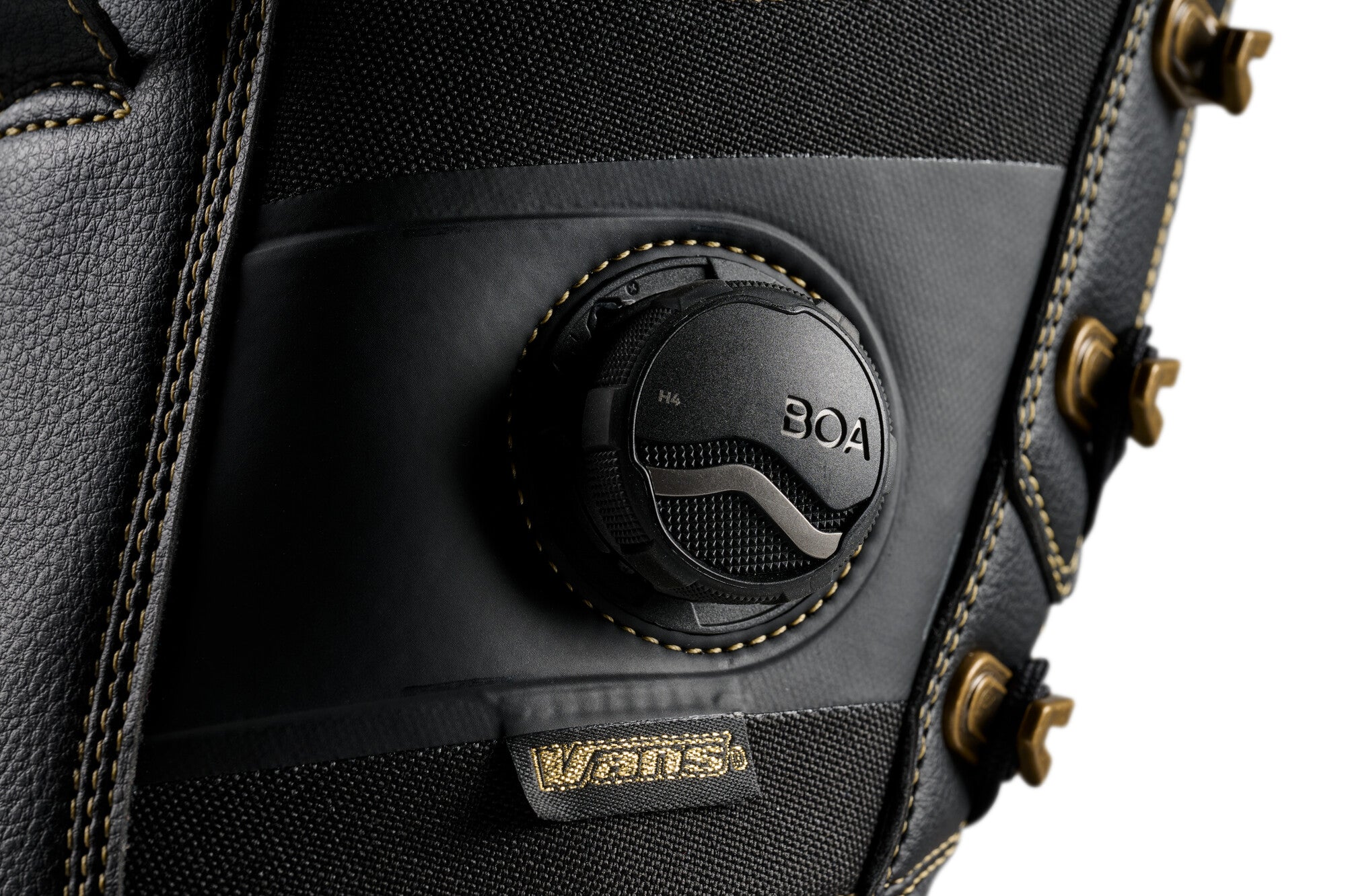 Vans Invado Pro Limited Edition Snowboard Boots 2026 - Black snowboard boots with a textured pattern on the toe and heel, featuring a BOA closure system.