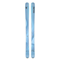 Faction Dancer 2 Ski 2026 - A light blue ski with a wavy pattern and black lettering on top.