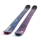 Faction Studio 2 Ski 2025 - A blue, purple, and pink ski with a wavy pattern on its surface.