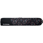 Dakine Fall Line Ski Roller Bag - A black roller bag with a floral pattern and white lettering, featuring two zippered compartments on top.