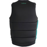 Follow Corp Impact Vest 2024 - Black vest with green accents on the side.