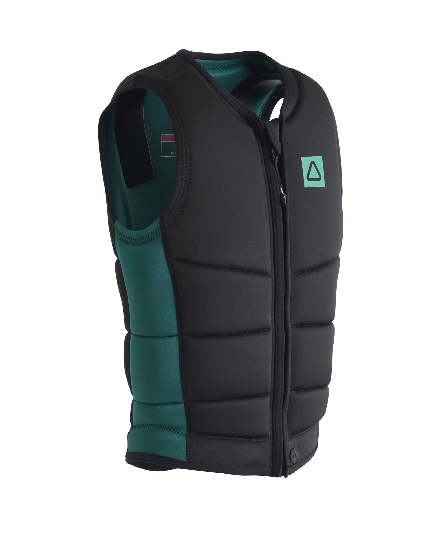 Follow Corp Impact Vest 2024 - Black vest with a green logo on the left chest area.