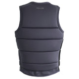 Follow Women's Corp Comp Vest 2024 - A dark gray vest with a textured pattern and a logo on the upper left chest area.