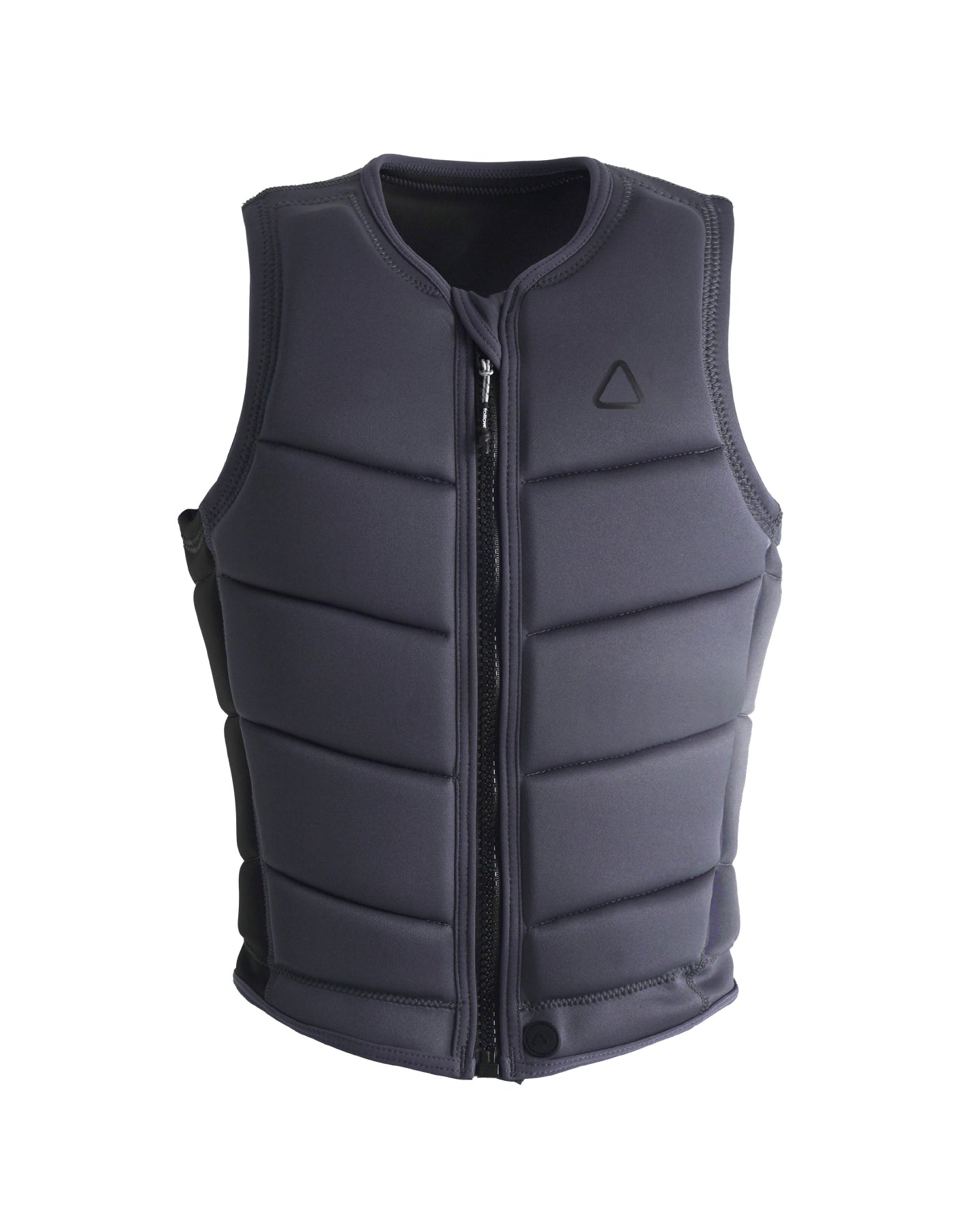 Follow Women's - Corp vest with a black logo on the upper right side, featuring horizontal ribbed padding and a zipper down the front.