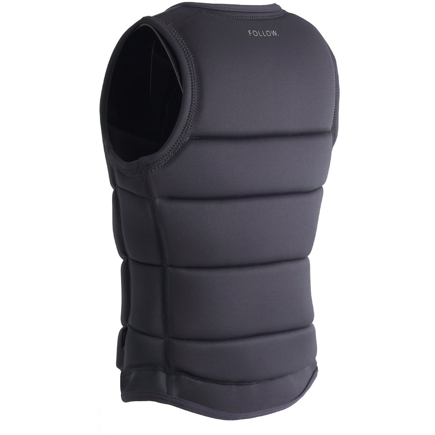 Follow Women's Corp Comp Vest 2024 - Black vest with white logo on chest and shoulder straps.