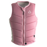Follow Women's - Corp vest with a white logo on the upper right side, featuring horizontal quilting and a zipper down the front.