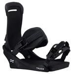 Fix Truce Snowboard Binding 2025 - Black snowboard bindings with white lettering on the baseplate.