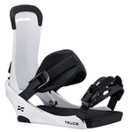 Fix Truce Snowboard Binding - 2025 model with black straps and buckles on a white background.
