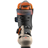 Salomon S/Pro Supra Dual BOA 120 - Black and gray boot with orange accents, featuring a black strap with white lettering that reads "BOA" on the side.