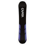 CAPiTA Mega Mercury Snowboard 2025- black/white/blue angle 2