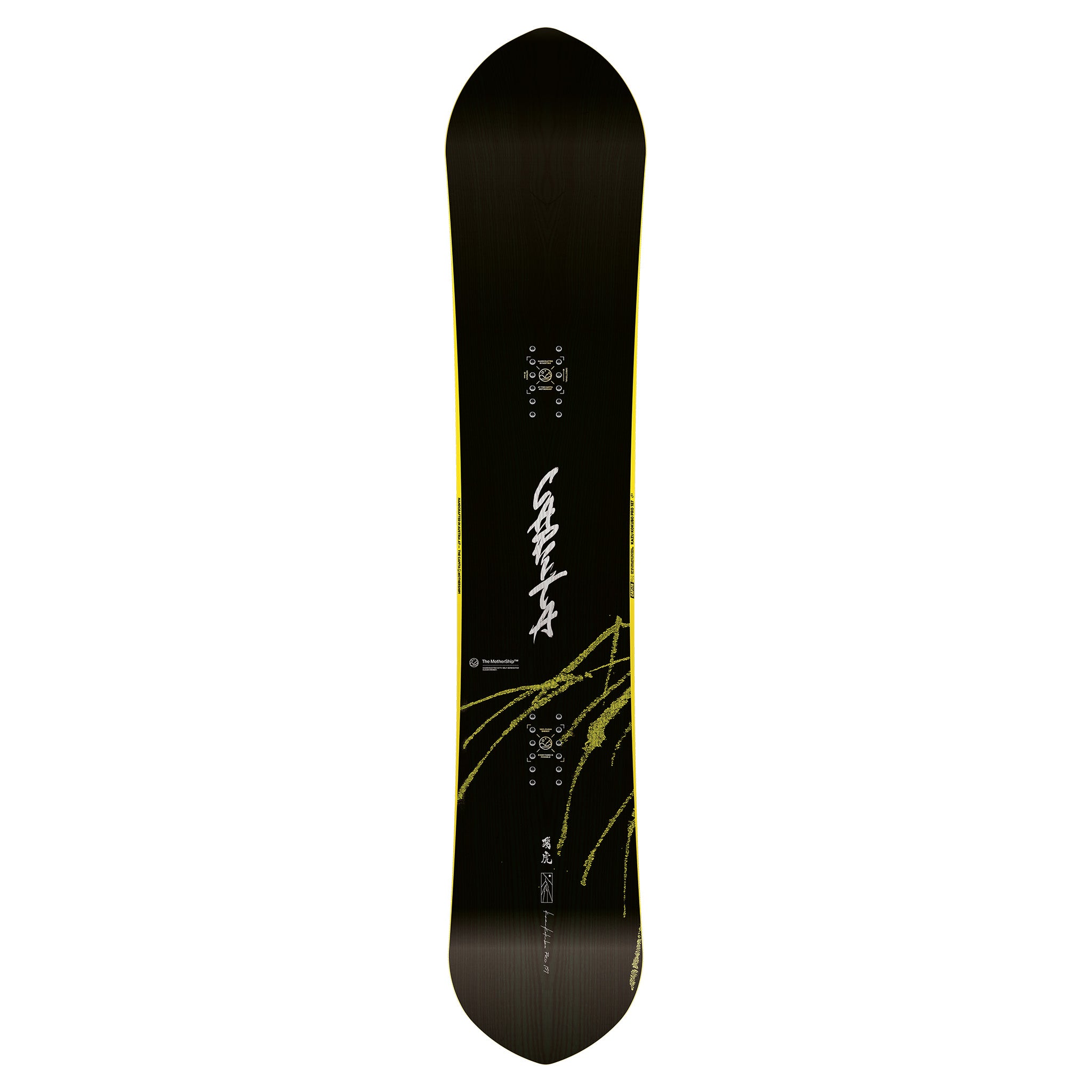 CAPiTA - Kazu Kokubo Pro Snowboard 2025 with black background and yellow accents.