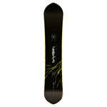 CAPiTA Kazu Kokubo Pro Snowboard 2025 - A black snowboard with a yellow outline and white lettering, featuring a mountain graphic on its bottom edge.