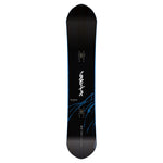 CAPiTA Kazu Kokubo Pro Snowboard 2025 - A black snowboard with blue and white graphics of a man riding it down a mountain.