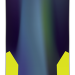 CAPiTA Mercury Snowboard 2026 - A navy blue snowboard with a green and purple gradient design on top of it.