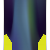 CAPiTA Mercury Snowboard 2026 - A navy blue snowboard with a green and purple gradient design on top of it.