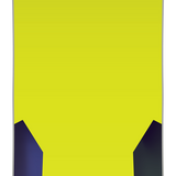 CAPiTA Mercury Snowboard 2026 - A yellow snowboard with a dark blue logo on top and a white stripe at the bottom.