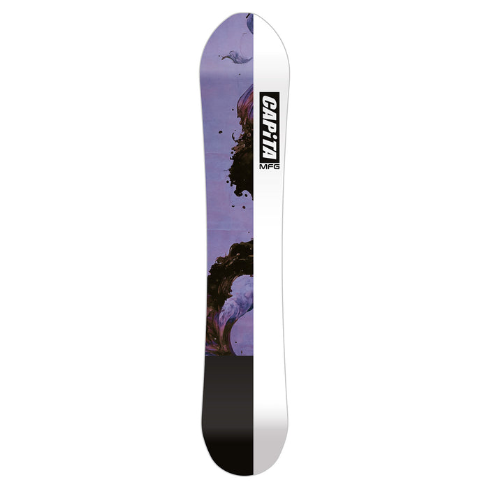 CAPiTA Women's The Navigator Snowboard 2025- woodgrain white/purple angle 1