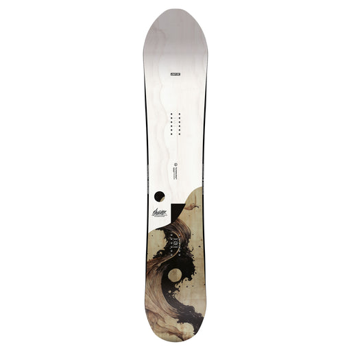 CAPiTA The Navigator Snowboard 2025- woodgrain white/ woodgrain beige angle 1