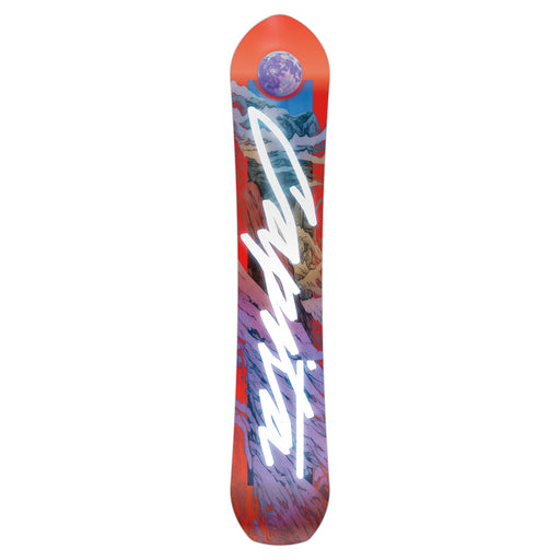 CAPiTA Women's The Equalizer Snowboard 2025- black/red/green/orange angle 2