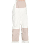 Airblaster Freedom Shell Bib 2025 - White bib with tan accents and black straps.