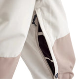 Airblaster Freedom Shell Bib 2025 - White bib with black zipper and straps.