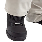 Airblaster Freedom Shell Bib 2025 - Black bib with white logo on left thigh and black zipper pull.