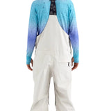 Airblaster Freedom Shell Bib 2025 - White bib with black straps and a black logo on the back.