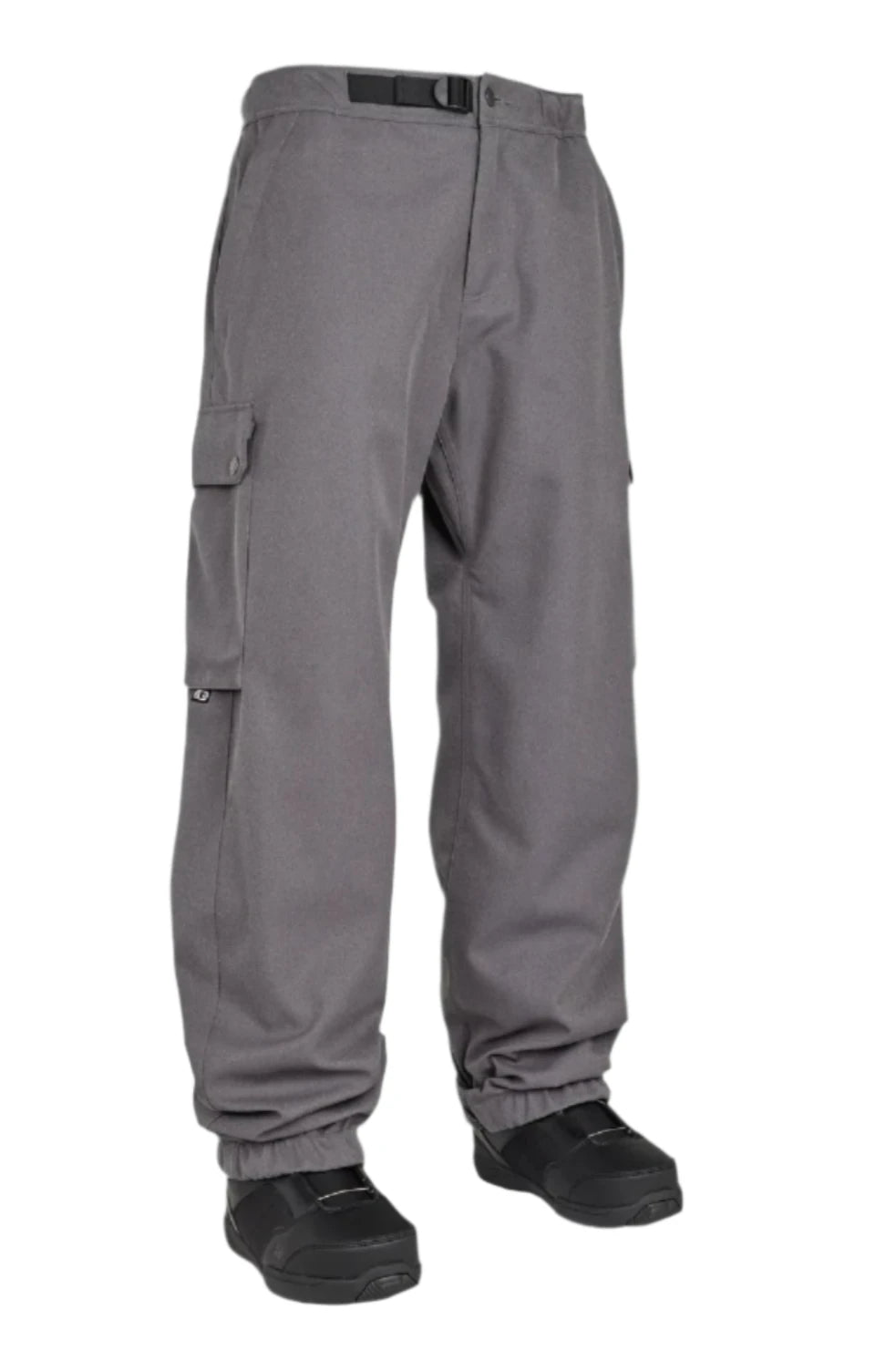 Airblaster Freedom Boss Shell Pant 2025 - Black pants with a subtle white stripe down the side seam.