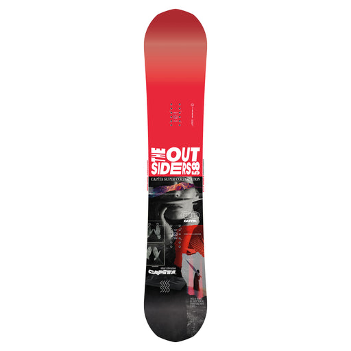 CAPiTA The Outsiders Snowboard 2025- black/red angle 1
