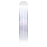 CAPiTA Pathfinder Camber Snowboard 2025 - A white snowboard with a blue and red design, featuring a man's face on it.