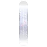 CAPiTA Pathfinder Camber Snowboard 2025 - A white snowboard with a blue and red design, featuring a man's face on the top half.