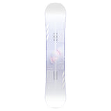 CAPiTA Pathfinder Camber Snowboard 2025 - A snowboard with a dark blue base color and white diagonal stripes on top.