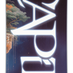 CAPiTA Women's Space Metal Fantasy Snowboard 2026 - A snowboard with a fantasy landscape design featuring mountains, trees and clouds in shades of purple and blue.
