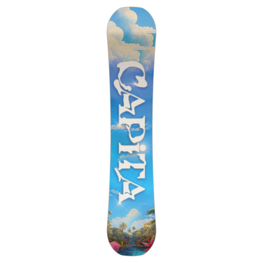 CAPiTA Women's Space Metal Fantasy Snowboard 2025- blue/red angle 2