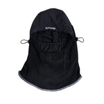 Black Autumn Hi Tek hood with adjustable side cords and a face-covering panel.