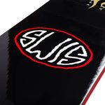 Sims Fakie Snowboard 2025 - Black snowboard with white logo on top left corner.