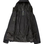 Volcom 2836 Insulated Jacket - Black jacket with white logo on chest and black zipper.