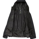 Volcom 2836 Insulated Jacket - Black jacket with white logo on chest and black zipper.