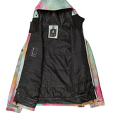 Volcom 2836 Insulated Jacket - A black jacket with a subtle tie-dye pattern on the hood and sleeves.
