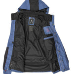 Volcom Longo GORE-TEX Jacket 2025 - A black and blue jacket with a hood, featuring a white logo on the chest.