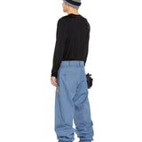 Volcom Longo 20K Pullover Jacket - A black jacket with a yellow zipper and white logo on the chest.