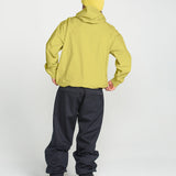 Yellow 3L 20K ski jacket with hood and full-coverage front