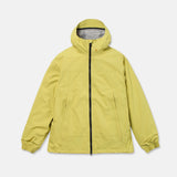Yellow 3L 20K ski jacket with full-zip front and adjustable hood