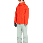 Volcom Men's L GORE-TEX Shell Pant 2025 - A black ski pant with a zippered pocket on the thigh and a Velcro strap at the ankle.