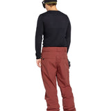 Volcom Men's L GORE-TEX Shell Pant 2025 - A pair of red snow pants with a black zipper on the left leg.