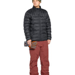Volcom Men's L GORE-TEX Shell Pant - A black shell pant with a zippered fly and two front pockets.