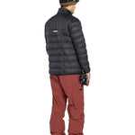 Volcom Men's L GORE-TEX Shell Pant 2025 - A black shell pant with a zippered pocket on the thigh and a logo patch on the left leg.