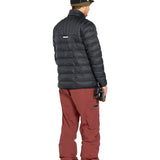 Volcom Men's L GORE-TEX Shell Pant 2025 - A black shell pant with a zippered pocket on the thigh and a logo patch on the left leg.