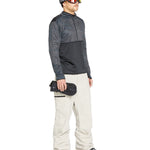 Volcom Men's L GORE-TEX Shell Pant 2025 - A black and grey snow pant with a zippered pocket on the thigh.