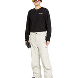 Volcom Men's L GORE-TEX Shell Pant 2025 - A black ski pant with a zippered pocket on the thigh and a logo patch on the left leg.